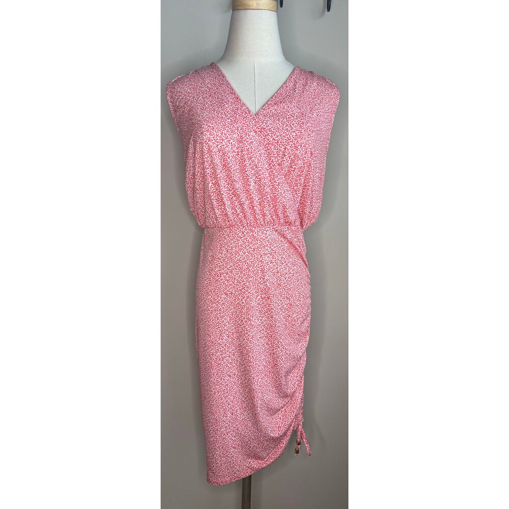 Michael Michael Kors Sangria Sleeveless Ruched Side Dress sz S